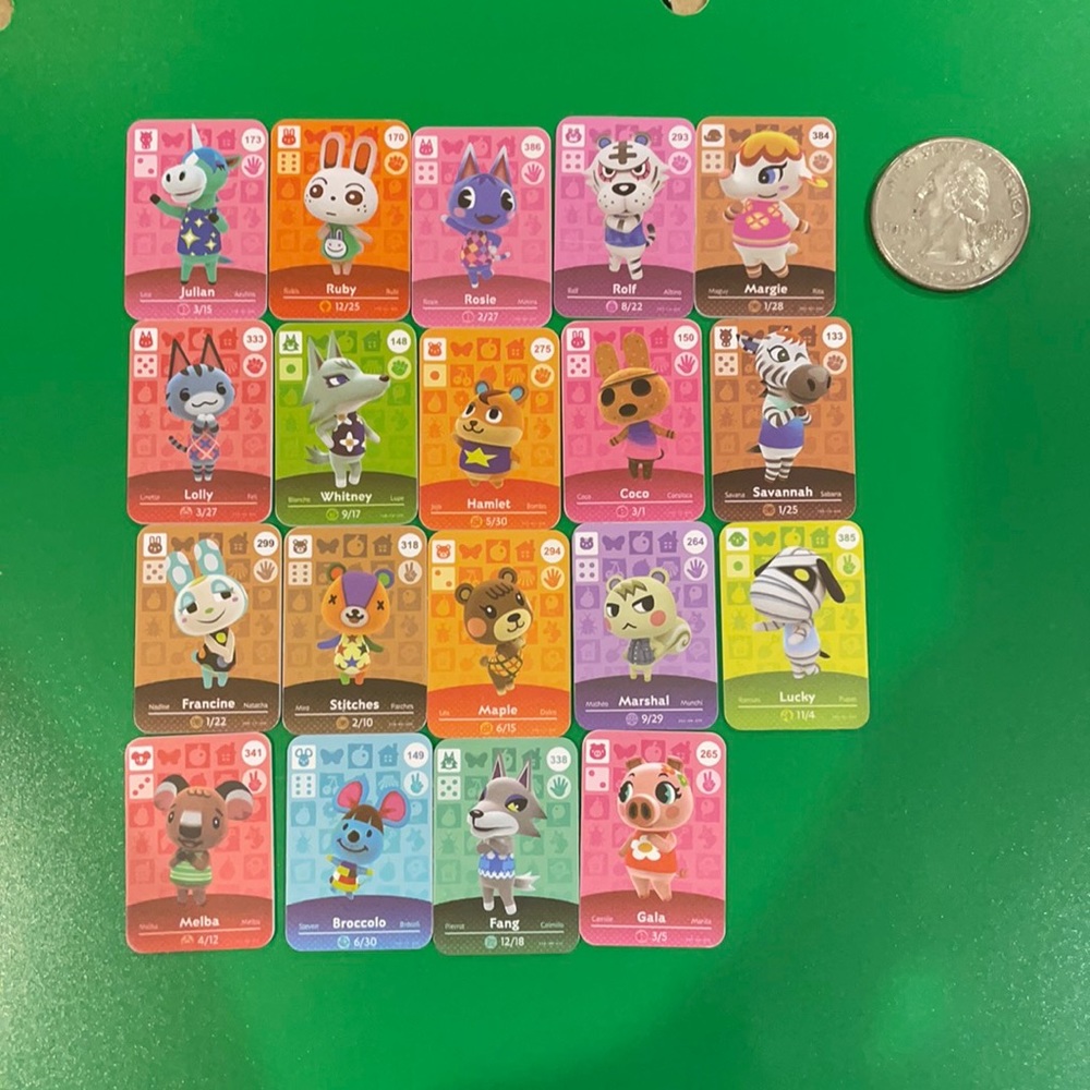 Animal crossing cards